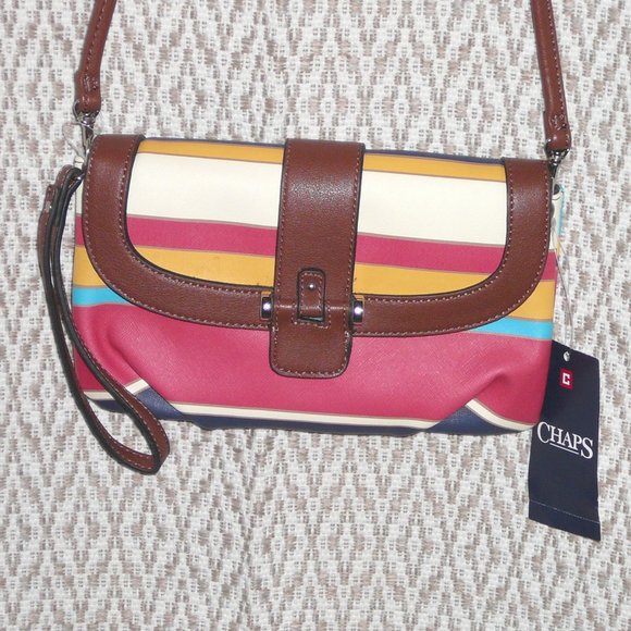 NWT Chaps Crossbody Shoulder Bag Wristlet Purse - Picture 1 of 7